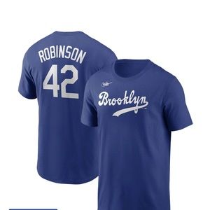 Brooklyn Dodgers Jackie Robinson Nike Cooperstown Collection Name & Numb…